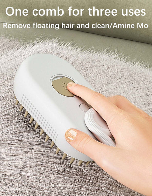 Ladda bilden i Galleri Viewer, Steam Brush for Shedding, Water Dog Brush, Steamy Pet Brush for Dogs Cats, Pet Spray Hair Removal Comb, Misting Misty Cat Brush, Steaming Cat Brush for Grooming
