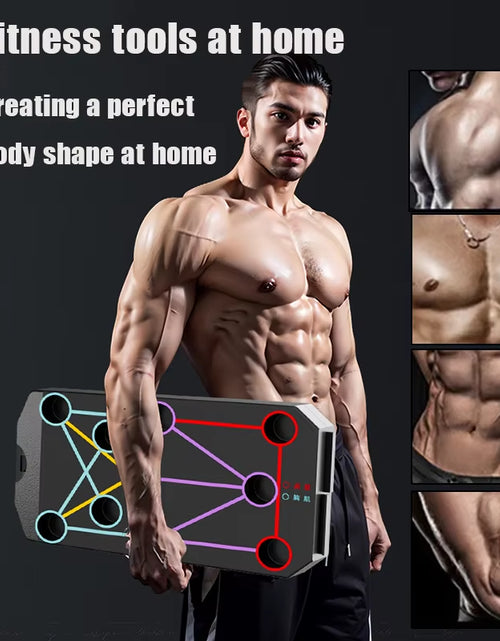 Ladda bilden i Galleri Viewer, Push up Board Multi-Function Push up Bar Push up Handles Professional Home Workout Gym Equipment Strength Training
