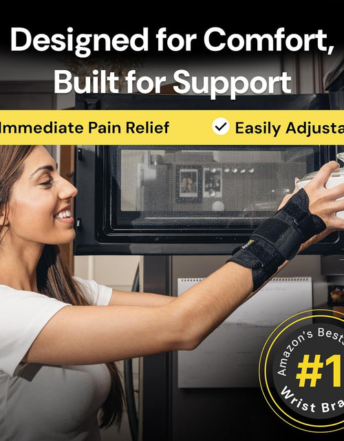 Load image into Gallery viewer, Carpal Tunnel Wrist Brace for Men and Women - Metal Wrist Splint for Hand and Wrist Support and Tendonitis Arthritis Pain Relief
