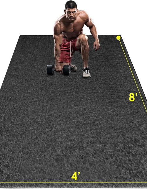 Ladda bilden i Galleri Viewer, Large Exercise Mat, 8&#39; X 4&#39;X 1/4&quot; Extra Durable Workout Mats for Home Gym Flo...
