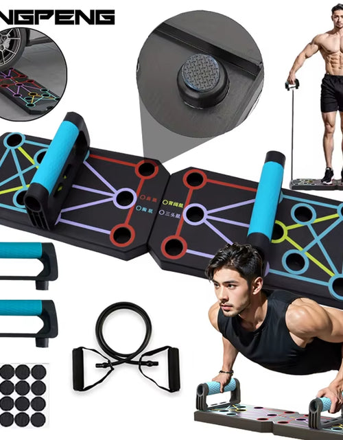 Ladda bilden i Galleri Viewer, Push up Board Multi-Function Push up Bar Push up Handles Professional Home Workout Gym Equipment Strength Training
