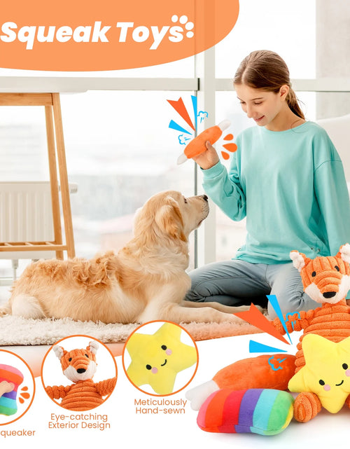 Ladda bilden i Galleri Viewer, Dog Toys for Small Dogs ,10 Pack Puppy Chew Toys for Teething and Training with Plush Squeaky Toys, Treat Ball and Rope Toys to Keep Them Busy
