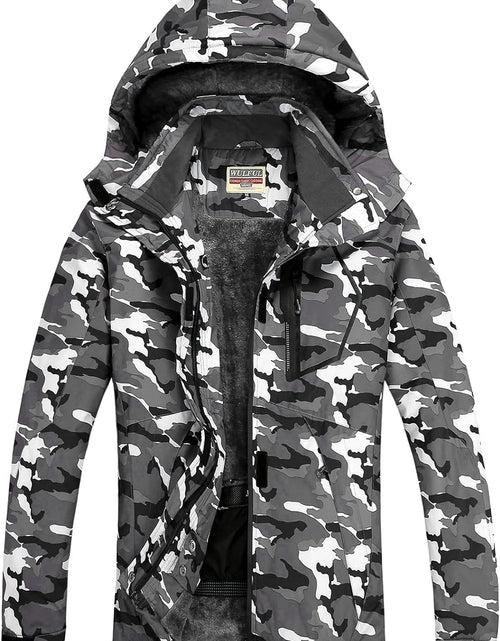 Load image into Gallery viewer, Women’S Waterproof Snow Ski Jacket Mountain Windproof Winter Coat with Detachable Hood
