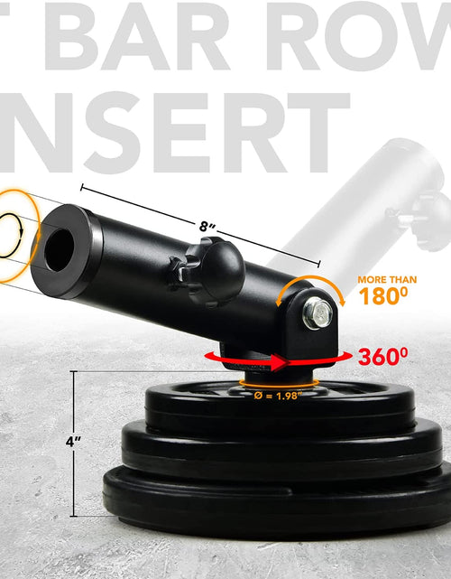 Ladda bilden i Galleri Viewer, T-Bar Row Plate Post Insert Landmine – Fit 2” Olympic Bars – Full 360° Swivel &amp; Easy to Install
