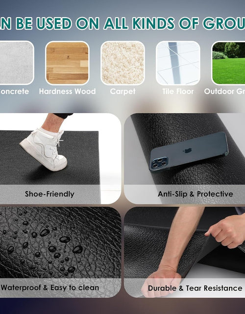 Ladda bilden i Galleri Viewer, Large Exercise Mat, 8&#39; X 4&#39;X 1/4&quot; Extra Durable Workout Mats for Home Gym Flo...
